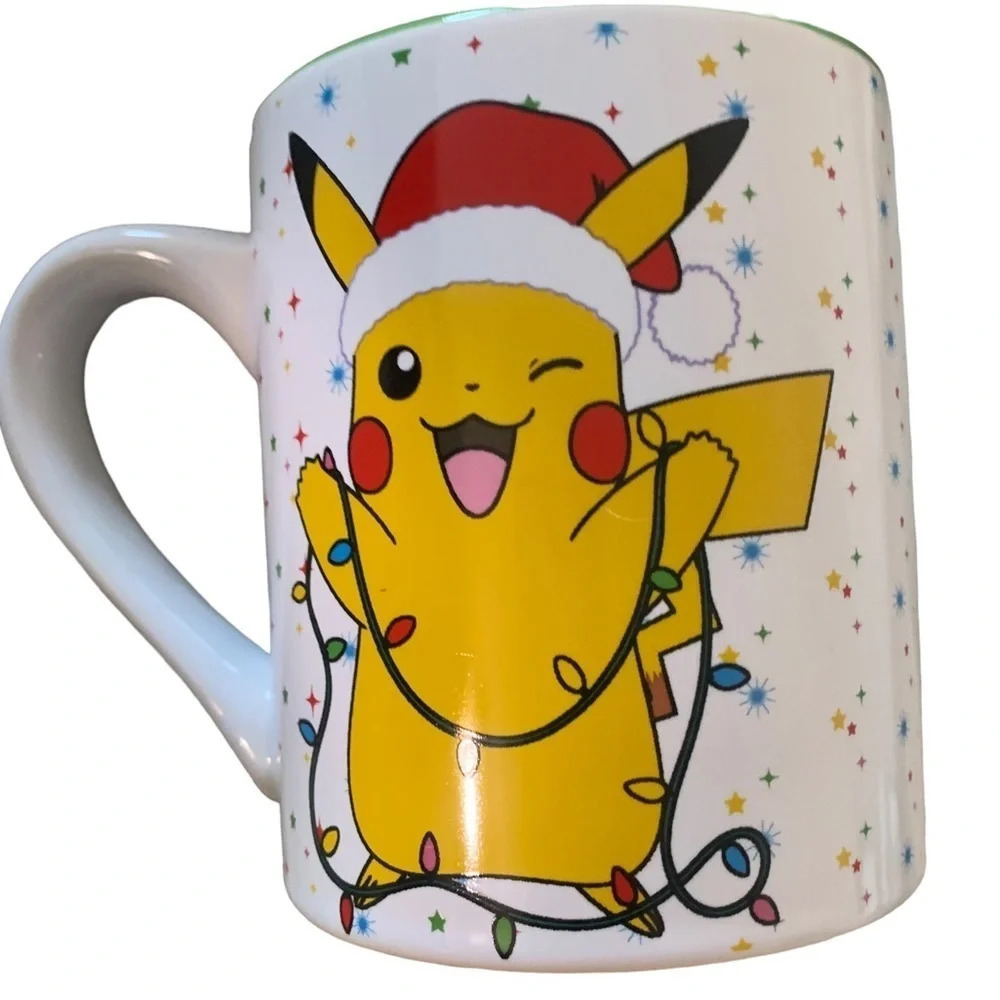 Pokemon Christmas coffee cup
